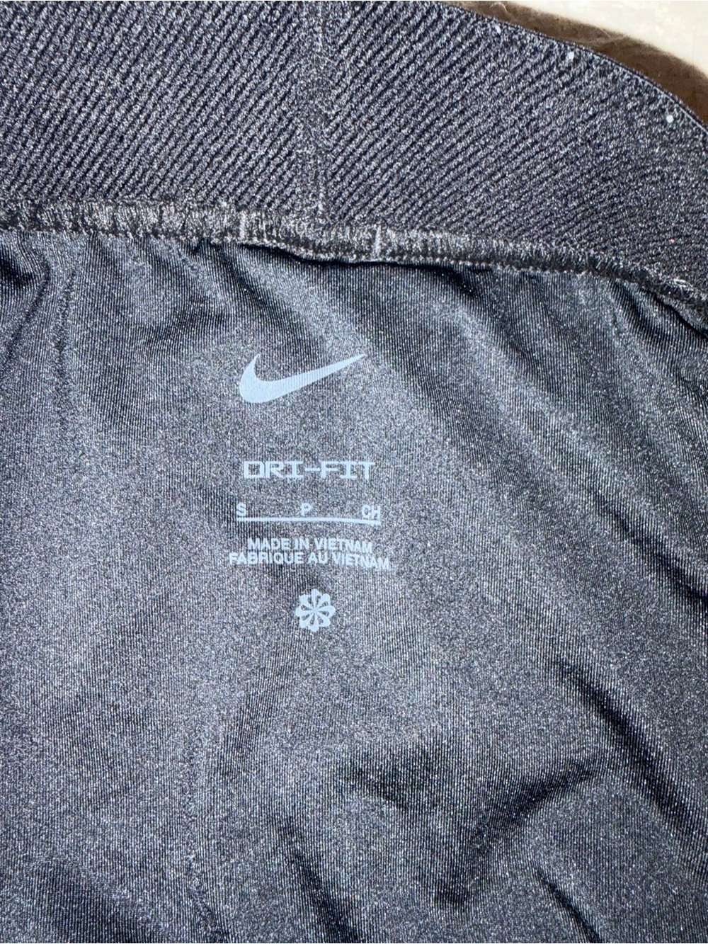 Nike Black Athletic Women's Running Shorts with Gray Trim - Picture 3 of 3